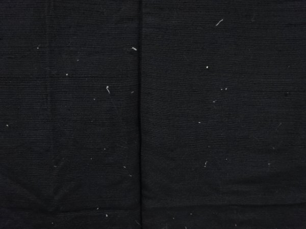 ys6911217; 陶器に草花・帆船模様一つ紋男物羽織【アンティーク】【着】_画像8