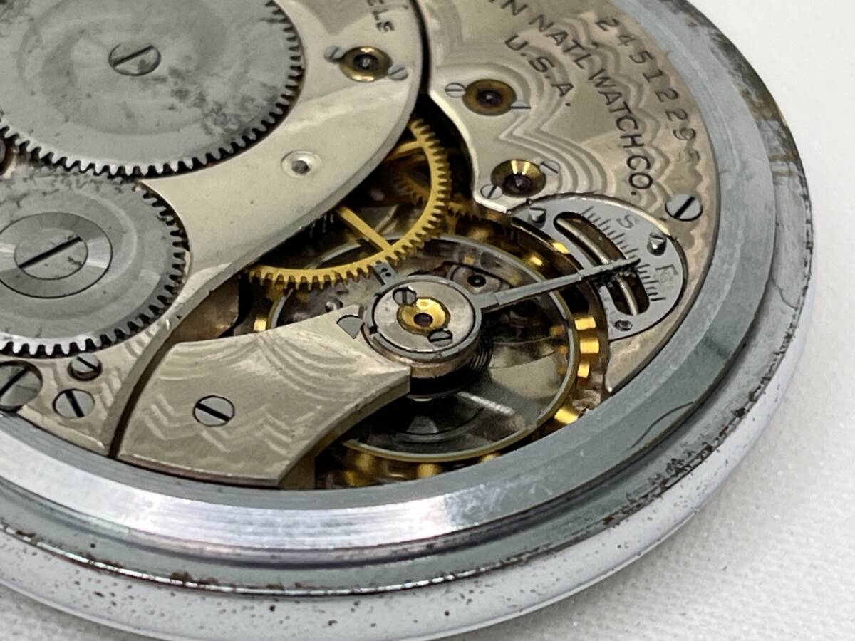 【M35】ELGIN エルジン スモールセコンド 懐中時計 手巻き 稼働品 アンティーク時計_画像8