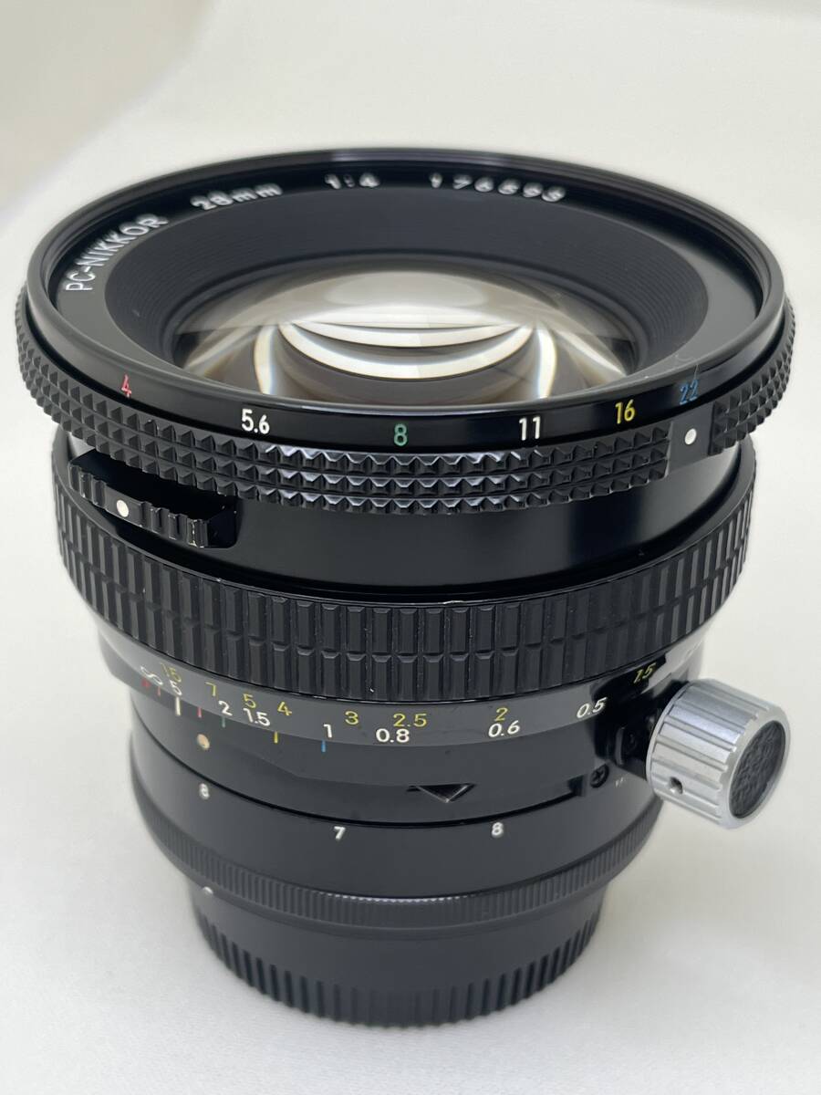 【M385】分解掃除済み Nikon PC-NIKKOR 28mm 1:4 176593 動作品_画像4