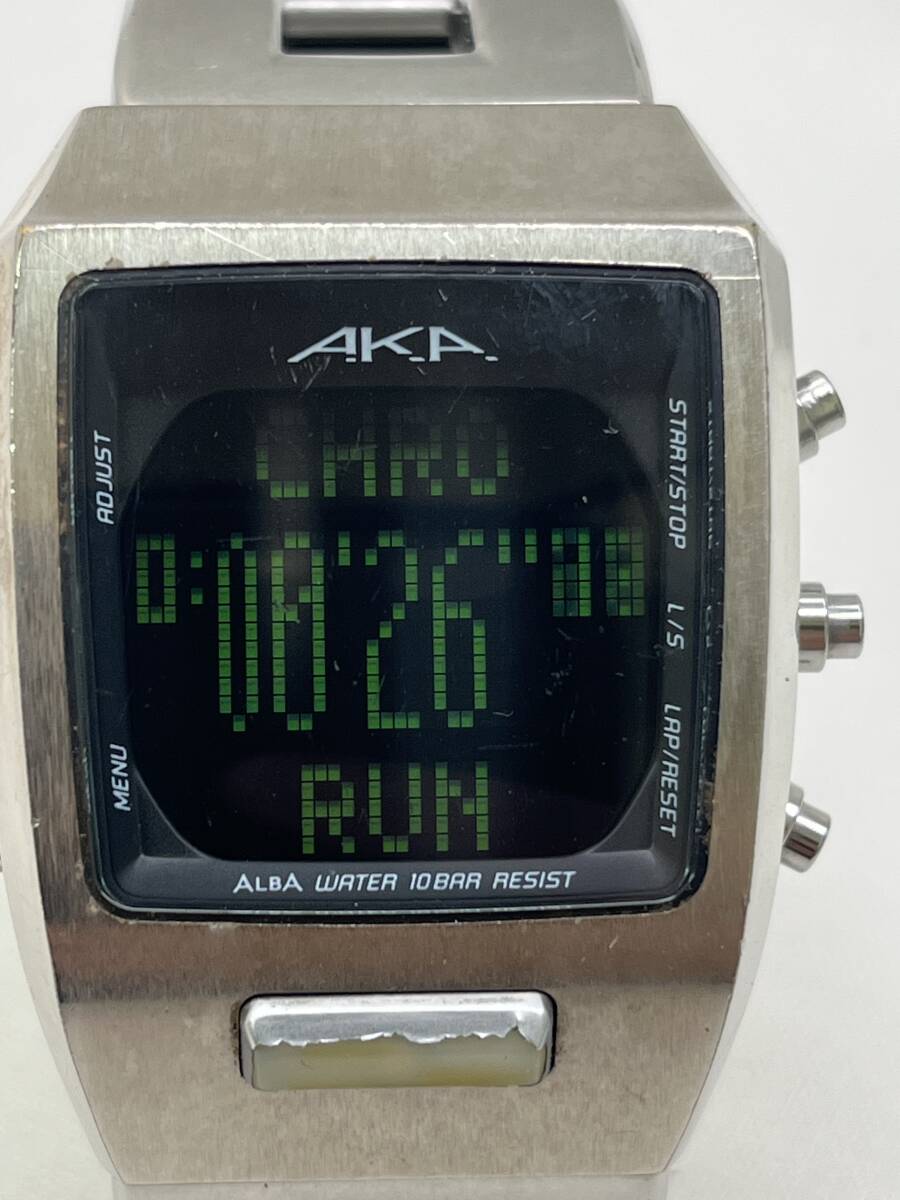 [M27]AKBA AKA W853-4010 operation goods translation have goods SS case junk treatment used clock 