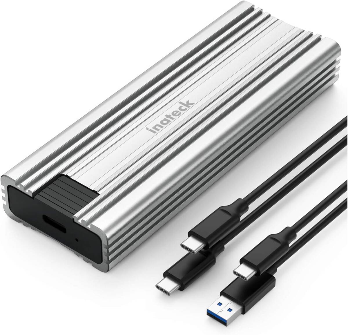Inateck M.2 NVMe SATA SSD外付けケース ハードドライブエンクロージャー、USB3.2 Gen2接続、10G_画像1