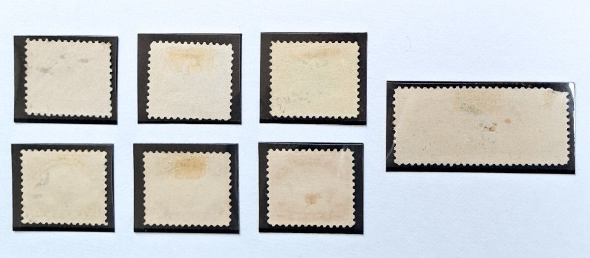 コ海外 アメリカ AIR POST STAMPS  7種【未使用1、使用済み6】の画像9