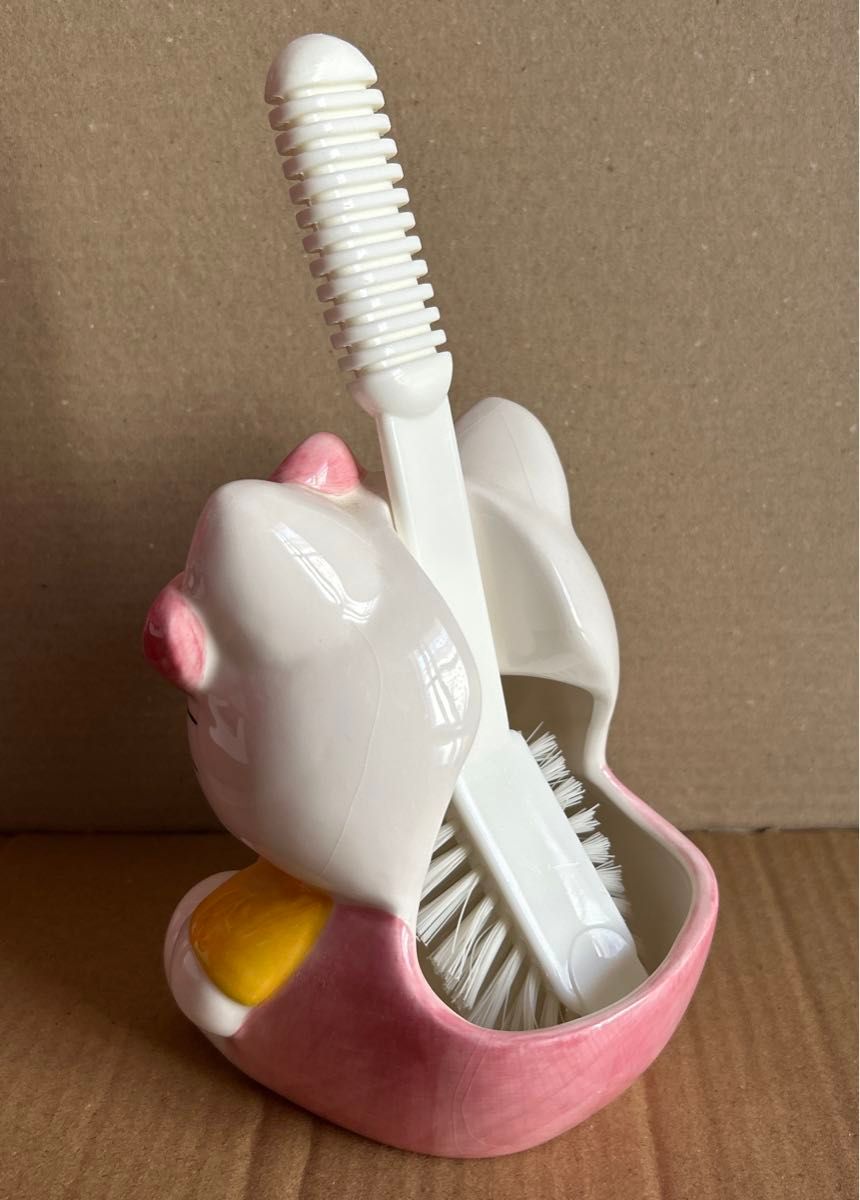 超レア 1996年 ハローキティ トイレブラシ ケース 未使用 超レア 超レア 1996年 ハローキティ トイレブラシ ケース 未使用 超レア