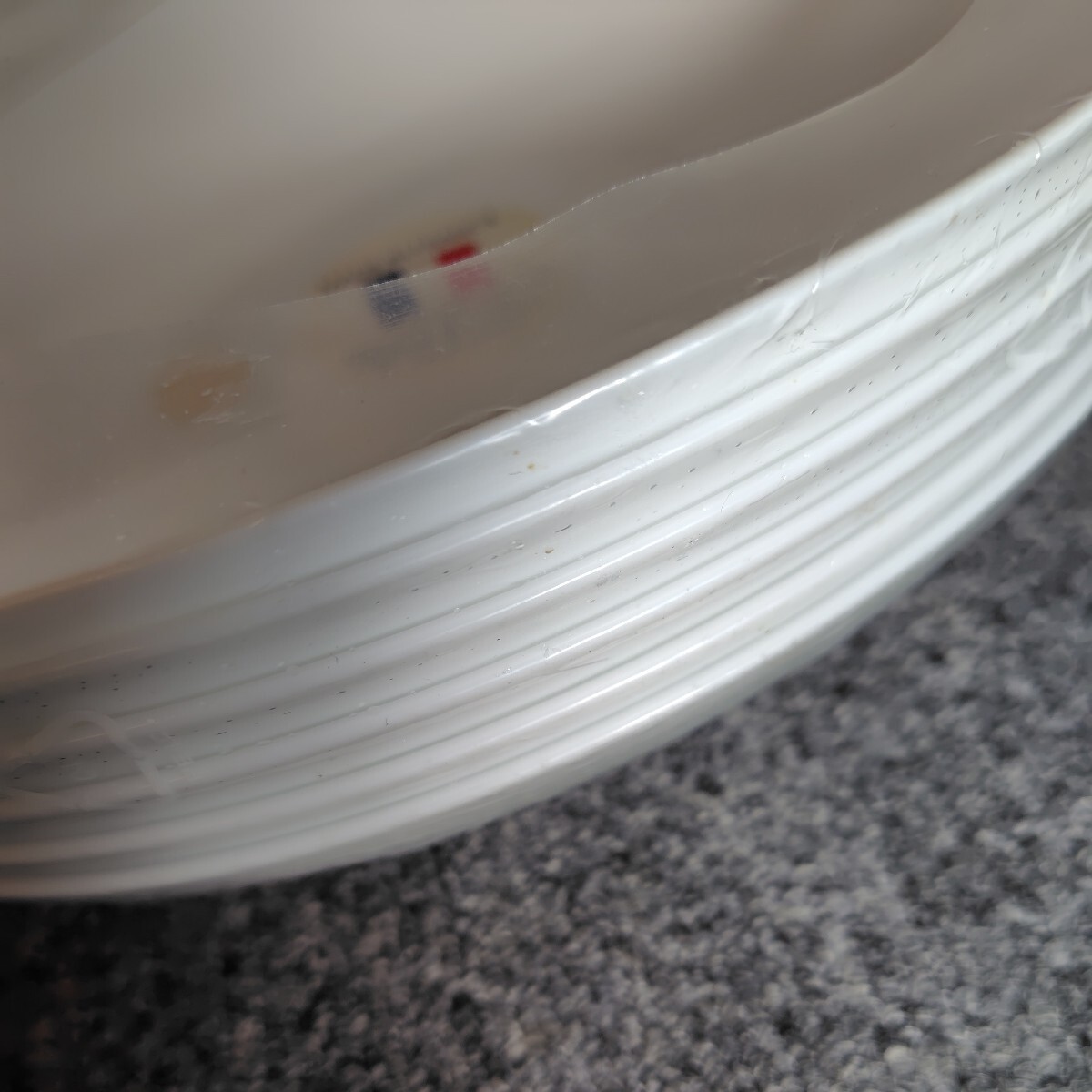 未使用★未開封★6枚セット★ヤマザキ春のパン祭り2003年 白いお皿 カレー皿 フランス製 強化ガラス 楕円形の画像7