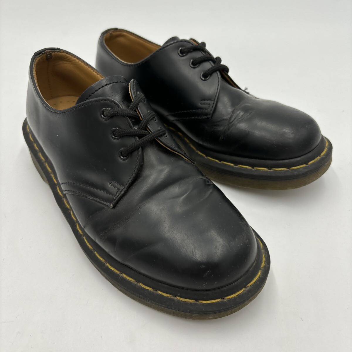 R ＊ '定番 人気モデル' Dr.Martens ドクターマーチン 1461 59 本革 3EYE 3ホール レザー シューズ UK4 23cm レディース シューズ の画像2