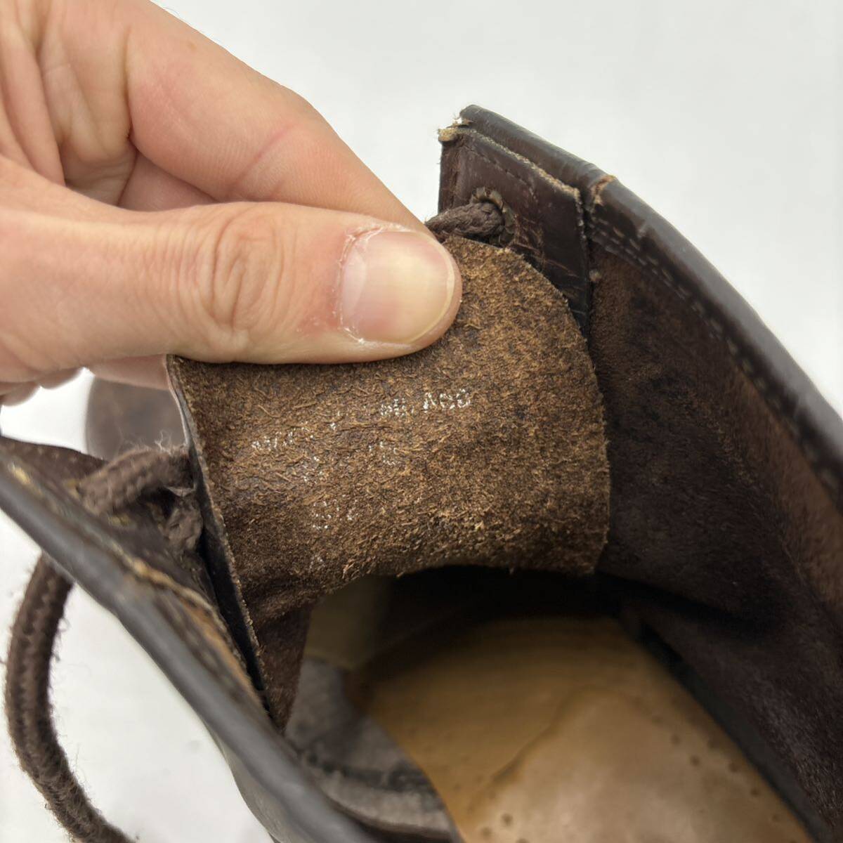 D ＊ 英国製 '希少 ビンテージ' Dr.Martens ドクターマーチン 本革 レースアップ ワーク ブーツ 革靴 25.5cm程 メンズ シューズ _画像9