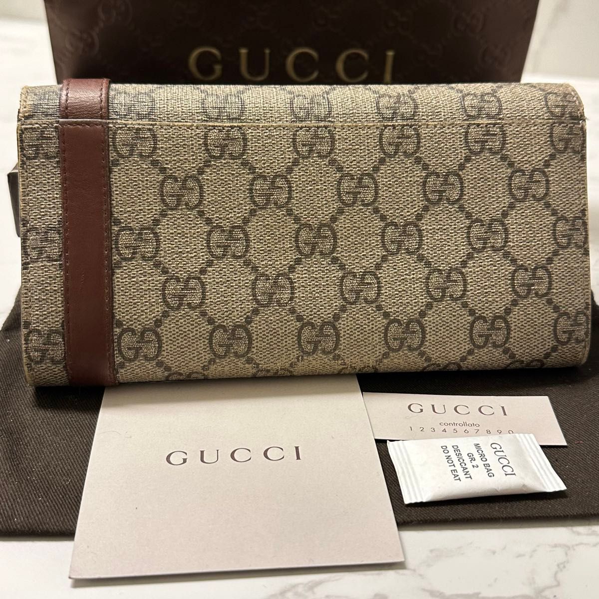 新品同様！ グッチ GUCCI 財布 長財布　GGスプリーム