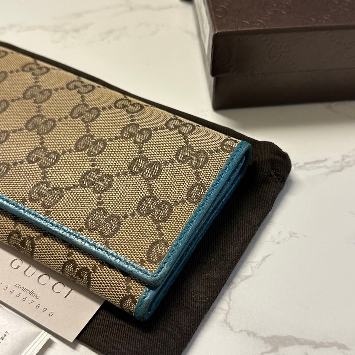 新品同様！　グッチ　GUCCI 財布　長財布　GGキャンバス