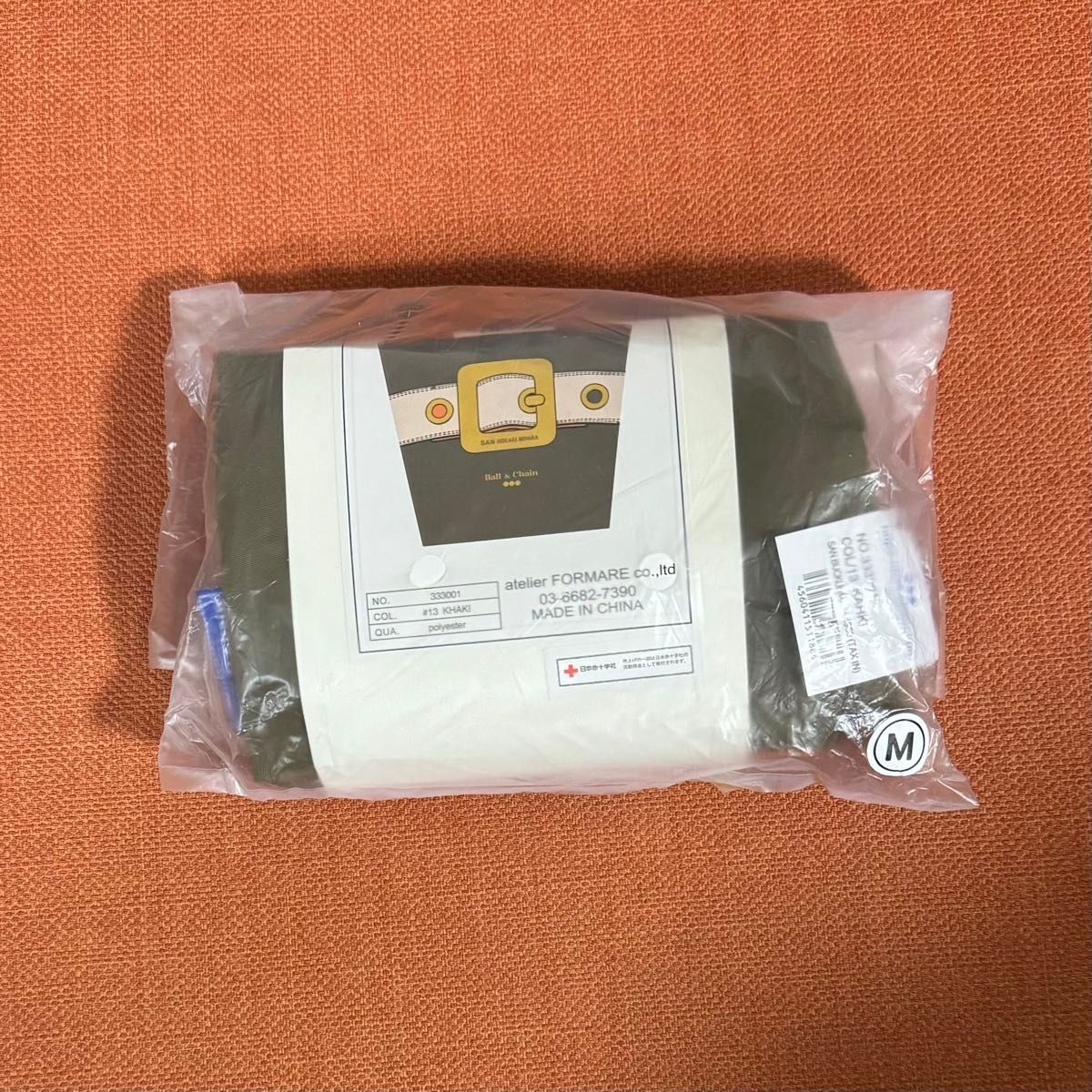よっち 未開封発送 ボールアンドチェーン バックル M カーキ よっち 未開封発送 ボールアンドチェーン バックル M カーキ