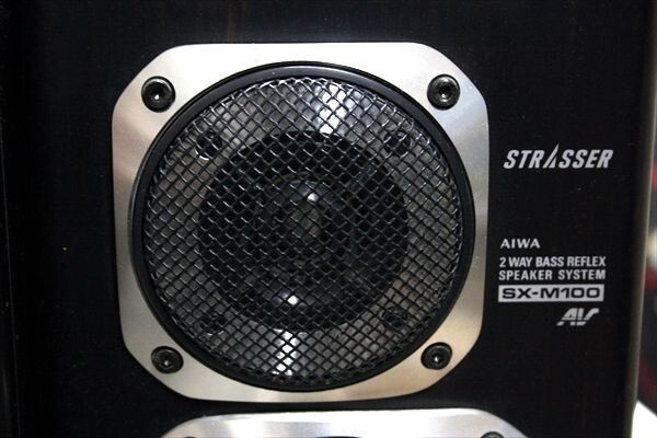 AIWA アイワ SX-M100 スピーカー ペア 一対 (2個1組) 中古 現状 AIWA アイワ SX-M100 スピーカー ペア 一対 (2個1組) 中古 現状