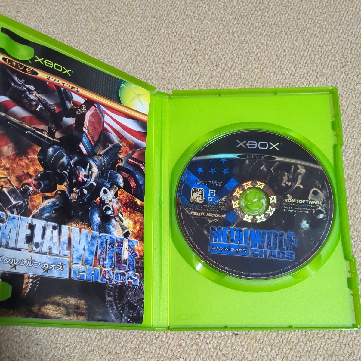 現状品　ゲームソフト　XBOX　初代　メタルウルフカオス　MURAKUMO　フロムソフトウェア　FROM　SOFTWARE　叢　METAL　WOLF　CHAOS_画像2