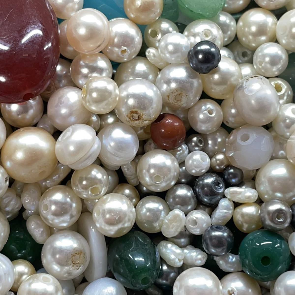 1000 jpy ~ a9 large amount pearl loose etc. summarize . gross weight 1720g pearl remove stone etc. ba lock pearl Mikimoto natural stone .... unset jewel etc. color stone set 