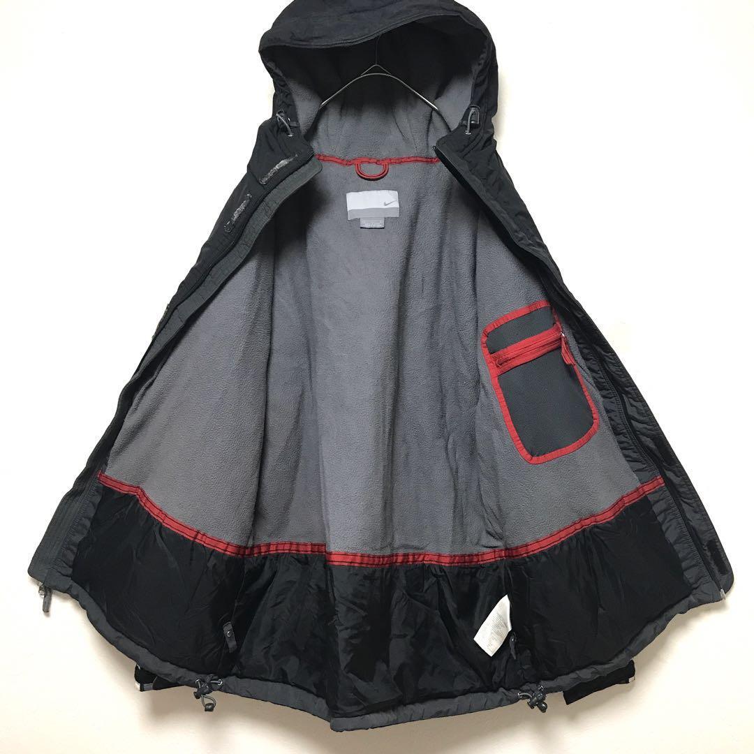 00's Nike テック マウンテンパーカー グレー Lドローコード y2k 00's Nike テック マウンテンパーカー グレー Lドローコード y2k