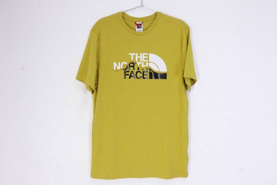 タグ付き未使用 THE NORTH FACE ザノースフェイス★MOUNT LINE TEE Tシャツ メンズS★イエロー☆471v11_画像1