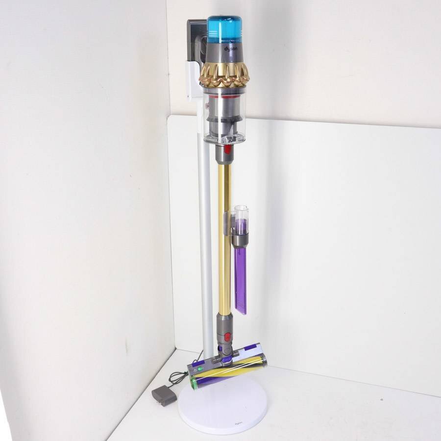 動作品 dyson ダイソン V15 Detect SV22 サイクロン掃除機 コードレスクリーナー 充電器/専用スタンド付き★801v10の画像1