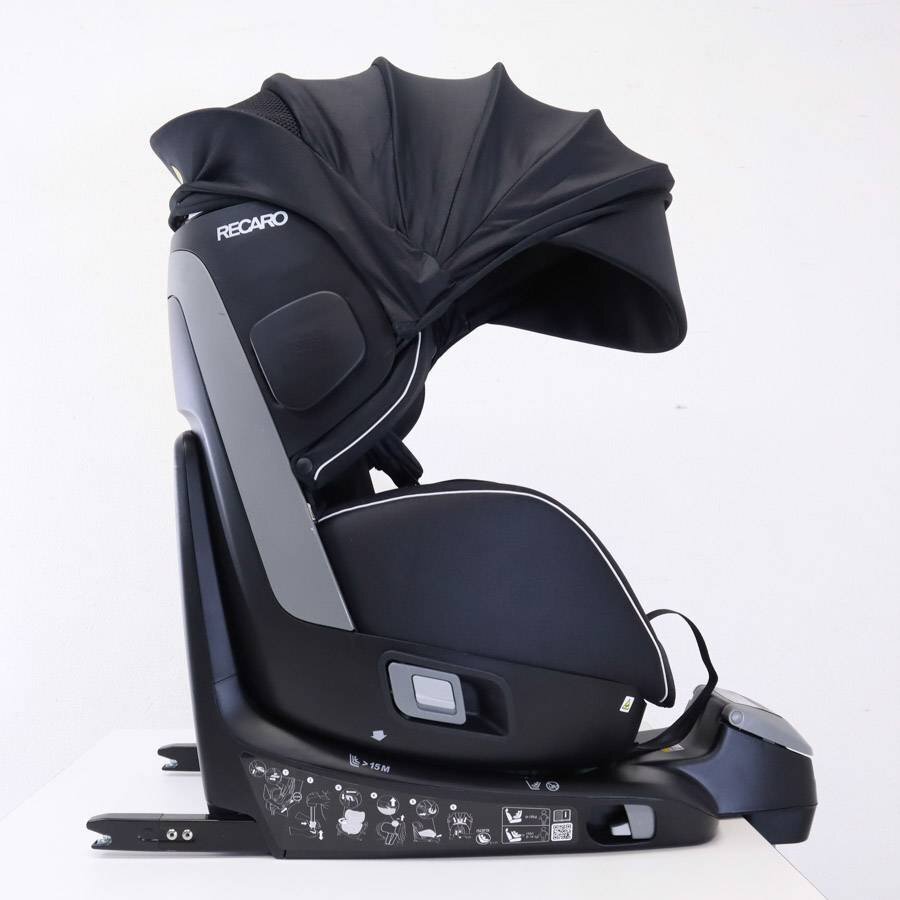 RECARO レカロ ZERO.1 ゼロワンセレクト チャイルドシート オニキスブラック 新生児から使える360°回転式シート ISOFIX★801h06の画像6