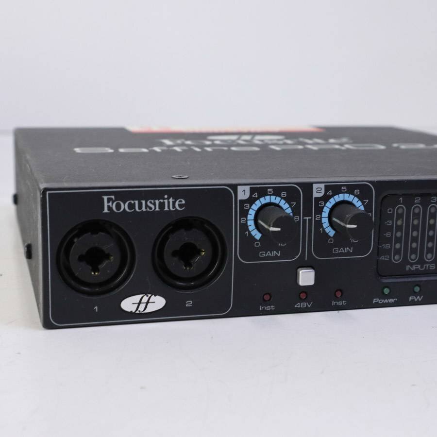 通電確認 Saffire PRO 24 オーディオインターフェイス 本体のみ Focusrite フォーカスライト★787v07_画像3