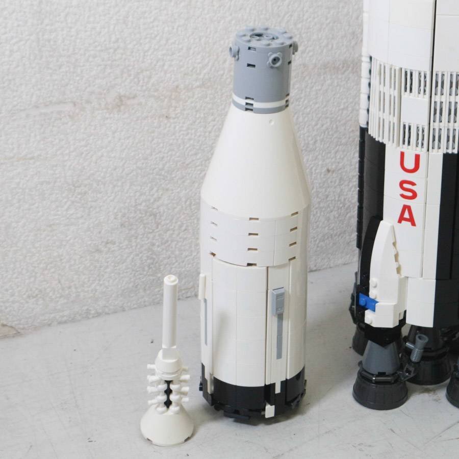 組み立て済 LEGO レゴ ブロック NASA アポロ計画 サターンV 最大全長1m【パーツ欠品有り】◆804f17の画像5