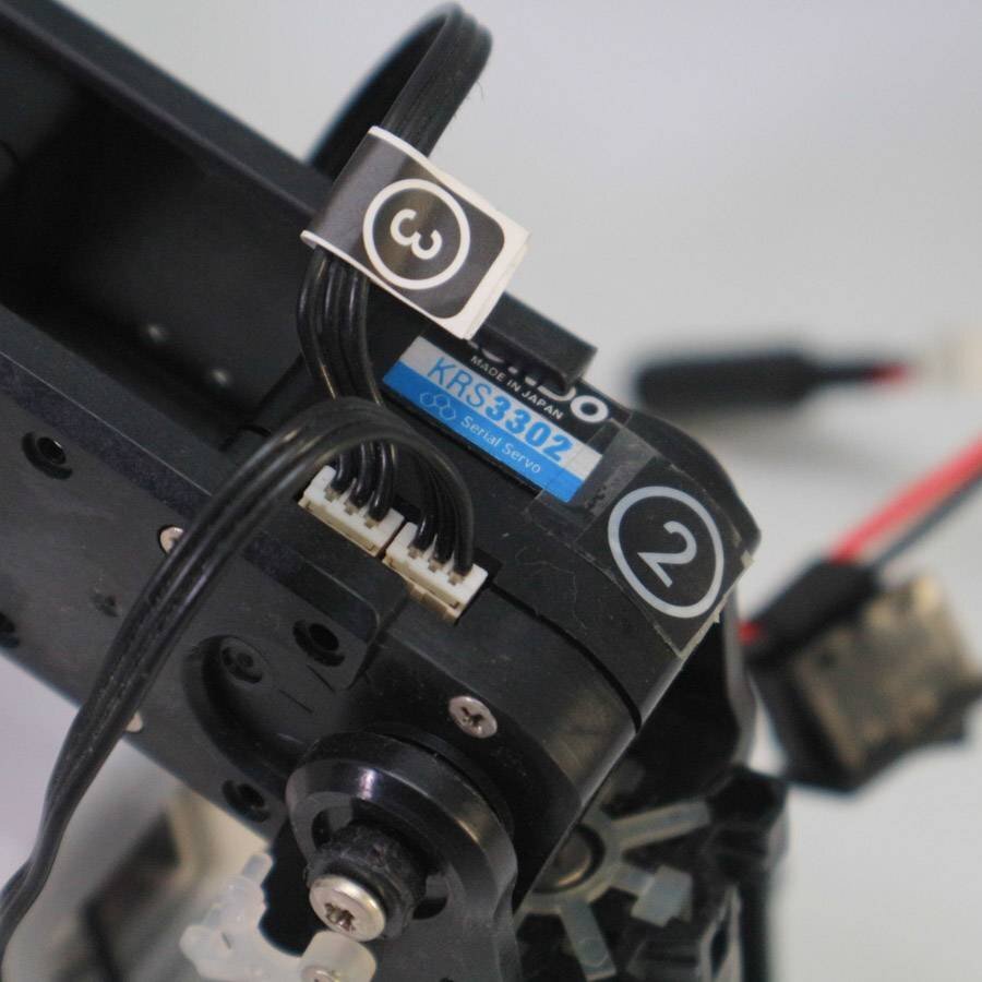 近藤科学 アームロボット KRS3302サーボモータ付き 部品取りにも◆805f02の画像9