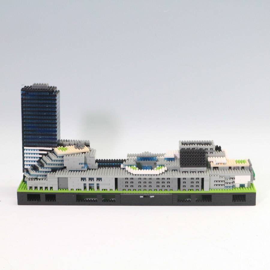 組立済 nanoblock ナノブロック 東京スカイツリー デラックスエディションスカイツリータウン部分のみ 【パーツ欠品有】◆805f24_画像1