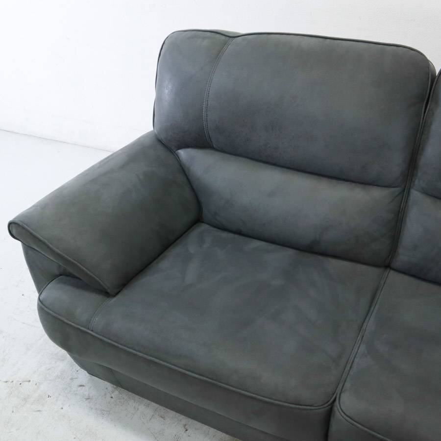 リラックスフォーム 関家具 ベレーザII ラブソファ 2.5人掛け グレー系 レザーテックス RELAX FORM BELLEZZA II○806h03の画像3