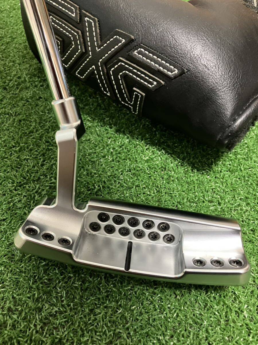 PXG激レア品！美品ブランドンパター リフィニッシュ仕上げ 純正ヘッドカバー スーパーストロークグリップ新品の画像1