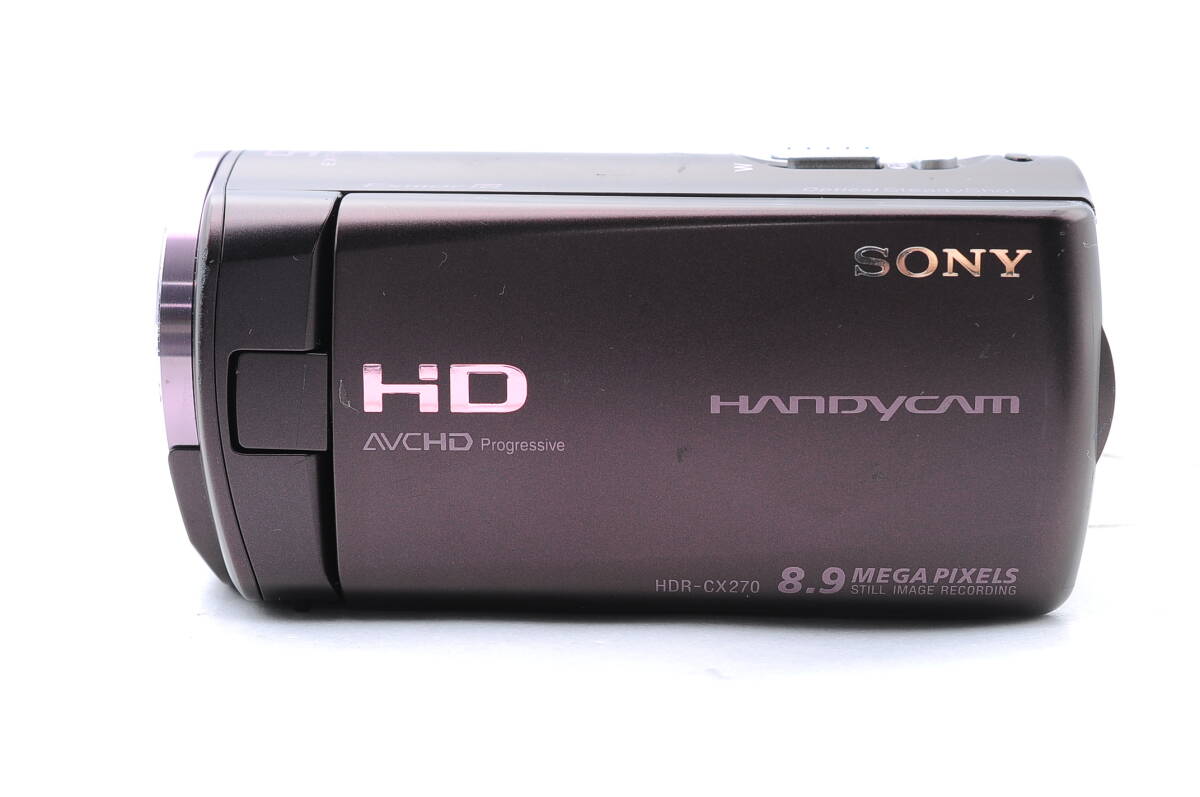★美品★ ソニー SONY HDR-CX270V ビデオカメラ ボルドーブラウンの画像5