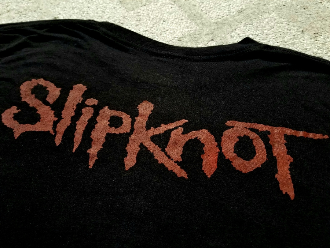 美品 当時物 SlipKnot スリップノット “TheSubliminalVerses” Tシャツ 黒 S ～M 程度 3D // バンドT ロックTシャツ_画像5