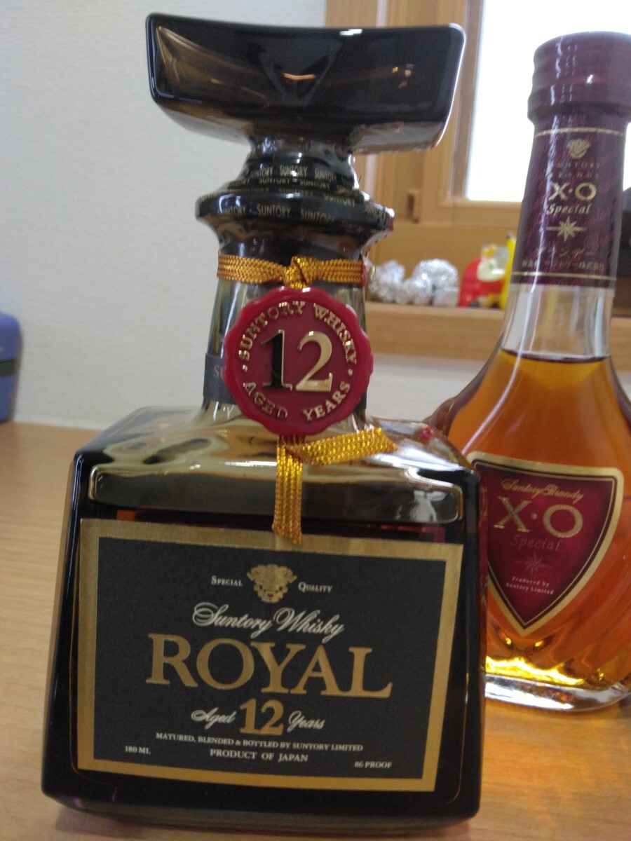 ウイスキー サントリー 古酒 ブランデー SUNTORY リザーブ XO ROYAL スペシャルリザーブ ROBERT BROWN 未使用品未開封 の画像2