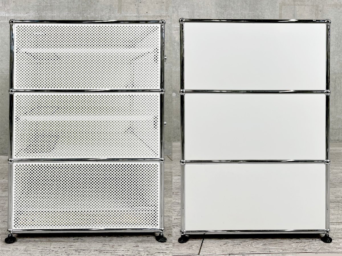 USM is la-#1 row 3 step cabinet # pure white # audio rack #D500#GRGREX
