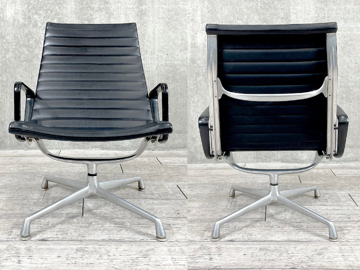 G）HermanMiller/ハーマンミラー■イームズ アルミナムラウンジチェア ■ビンテージ☆_画像2