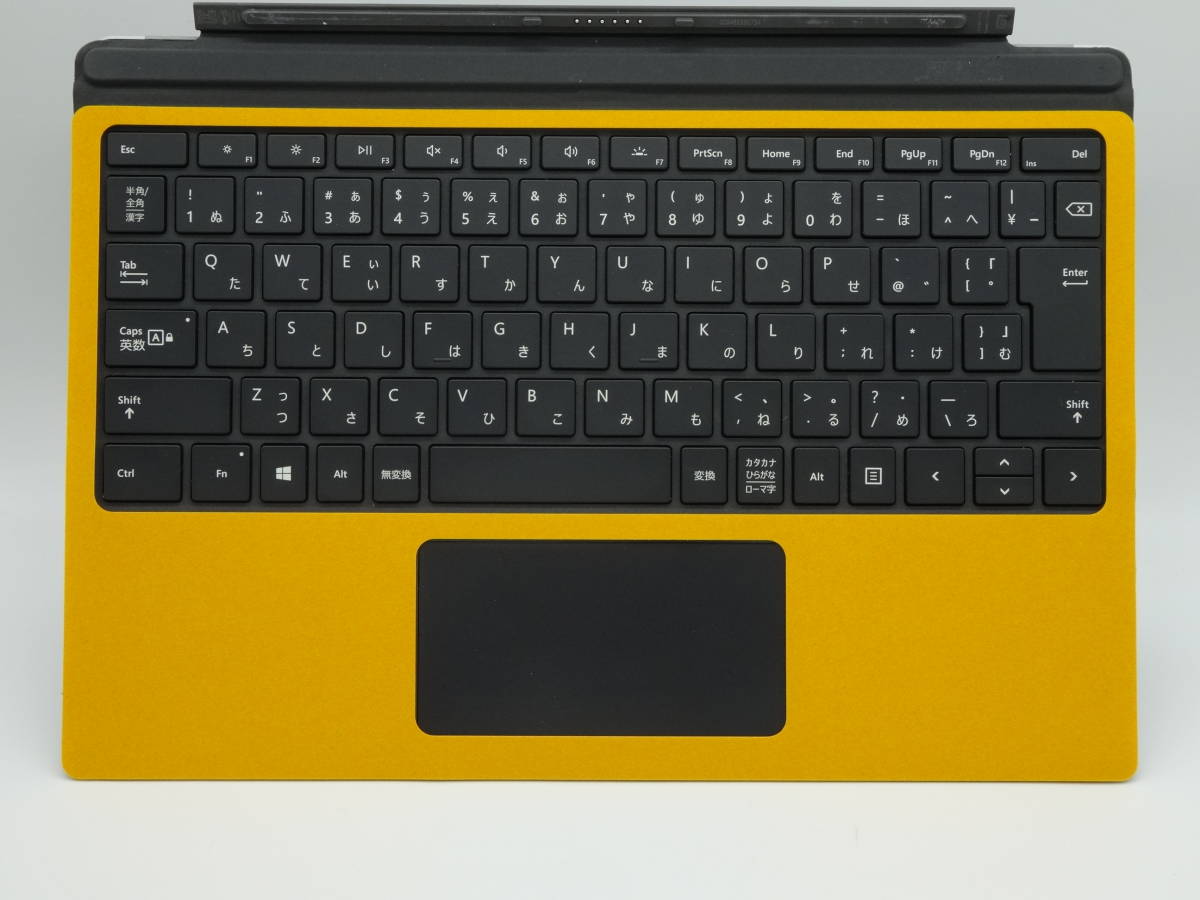 動作保証 Surface Pro 純正キーボード 1725 黒 新品イエロースウェード保護シート付 ブラック FMM-00019