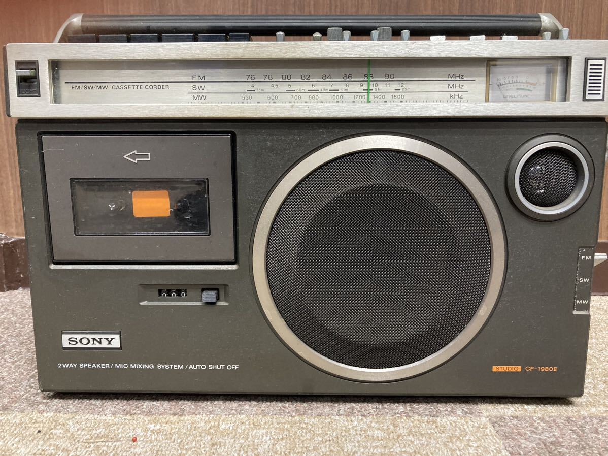 SONY CF-1980 II ラジオ カセット ラジカセ カセットデッキ オーディオ機器の画像3