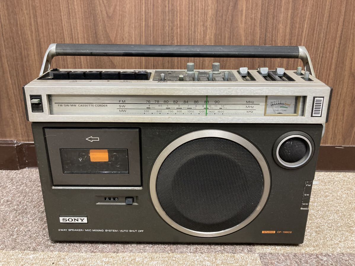 SONY CF-1980 II ラジオ カセット ラジカセ カセットデッキ オーディオ機器の画像1