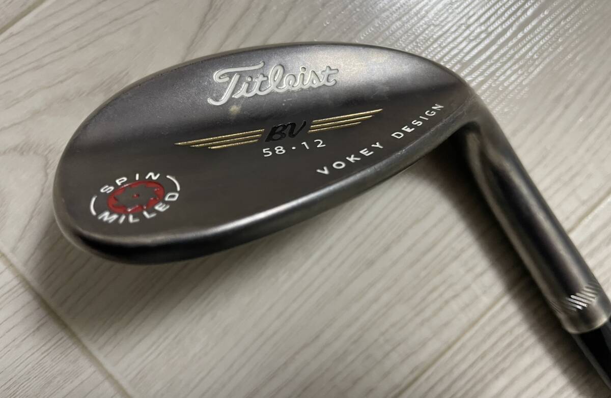 Titleist VOKEY DESIGN 58-12 ボーケイ ウェッジ スピンミルド SPIN MILLED N.S.PRO 950GH タイトリスト イオミック Sticky 1.8の画像2