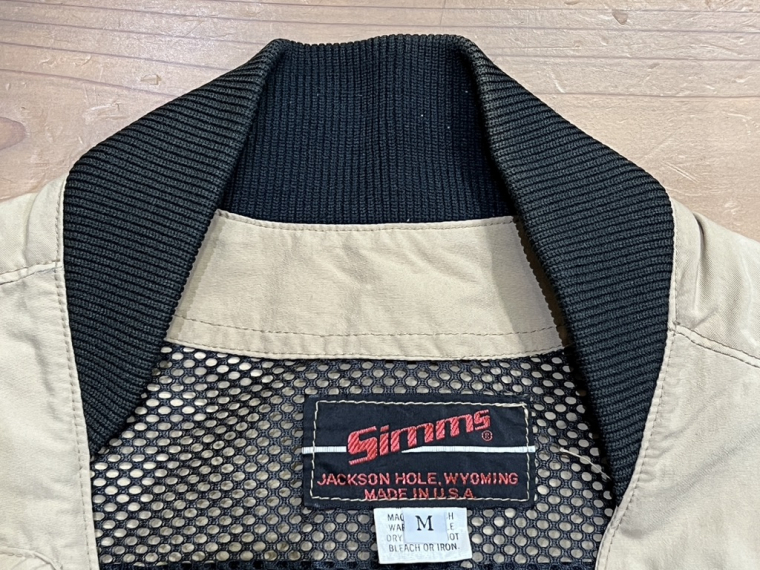 【貴重・初期モデル】SIMMS MASTER VEST 1st MODEL シムス ショートマスターベスト ファーストモデル US:Mサイズ【Simmsロゴ斜めプリント】の画像8