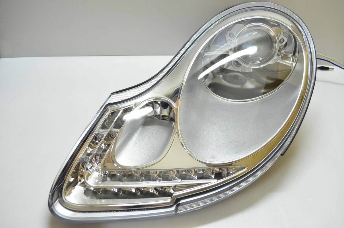  Porsche 996 986 Boxster LED DRL head light left right set chrome specification 