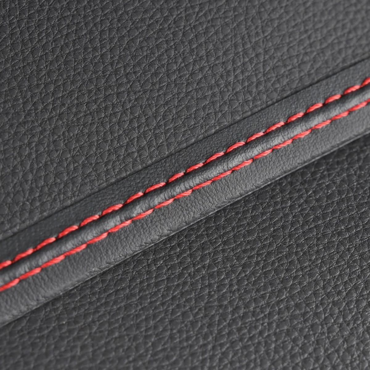 ダブルステッチテープ レザー 革 内装 車 カー用品 カスタム 4m 高級感 赤の画像5