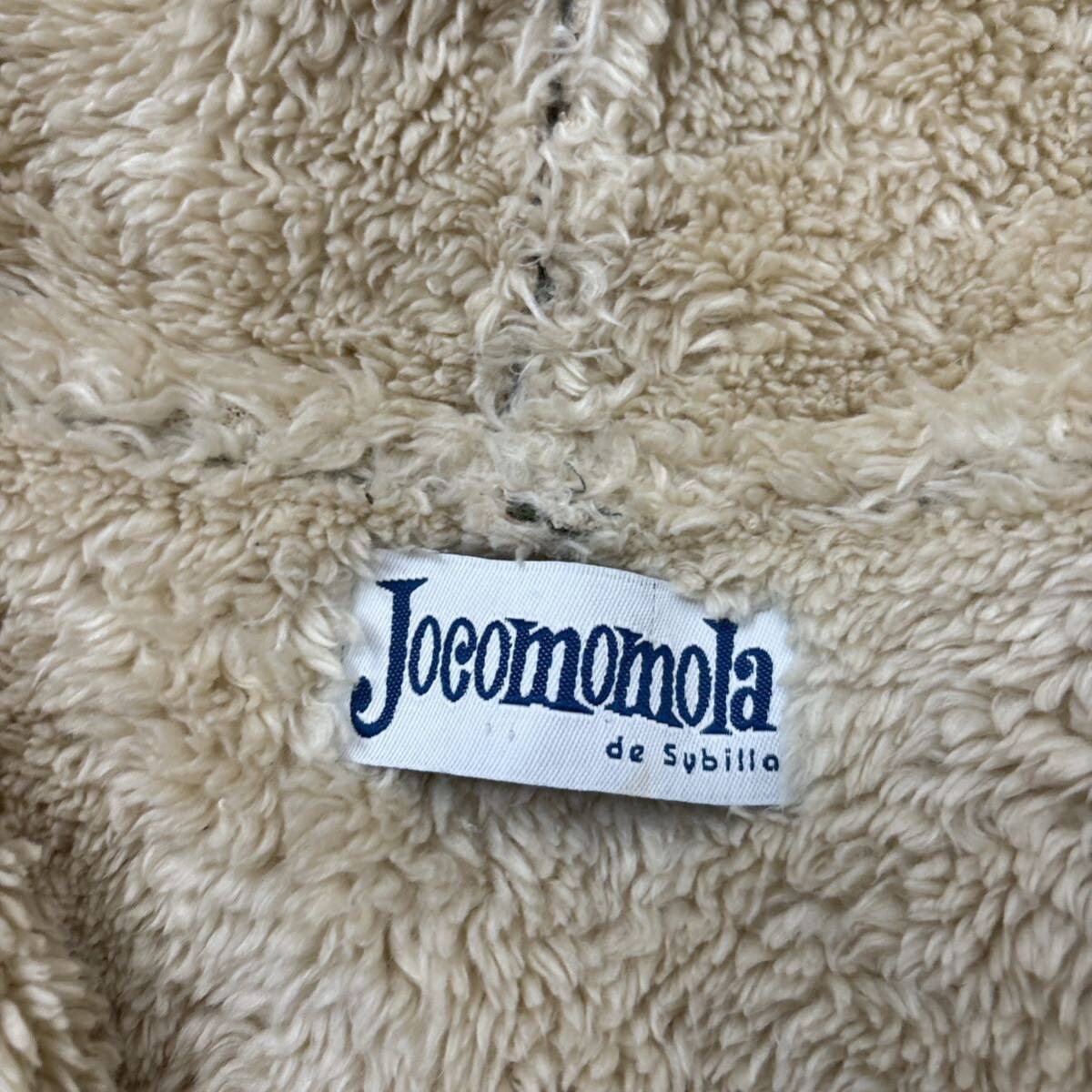 SS ＊ 着心地抜群 '高級感溢れる' Jocomomola de Sybilla ホコモモラ シビラ 裏ボア FAKE LEATHER ムートン コート size40 レディース_画像6