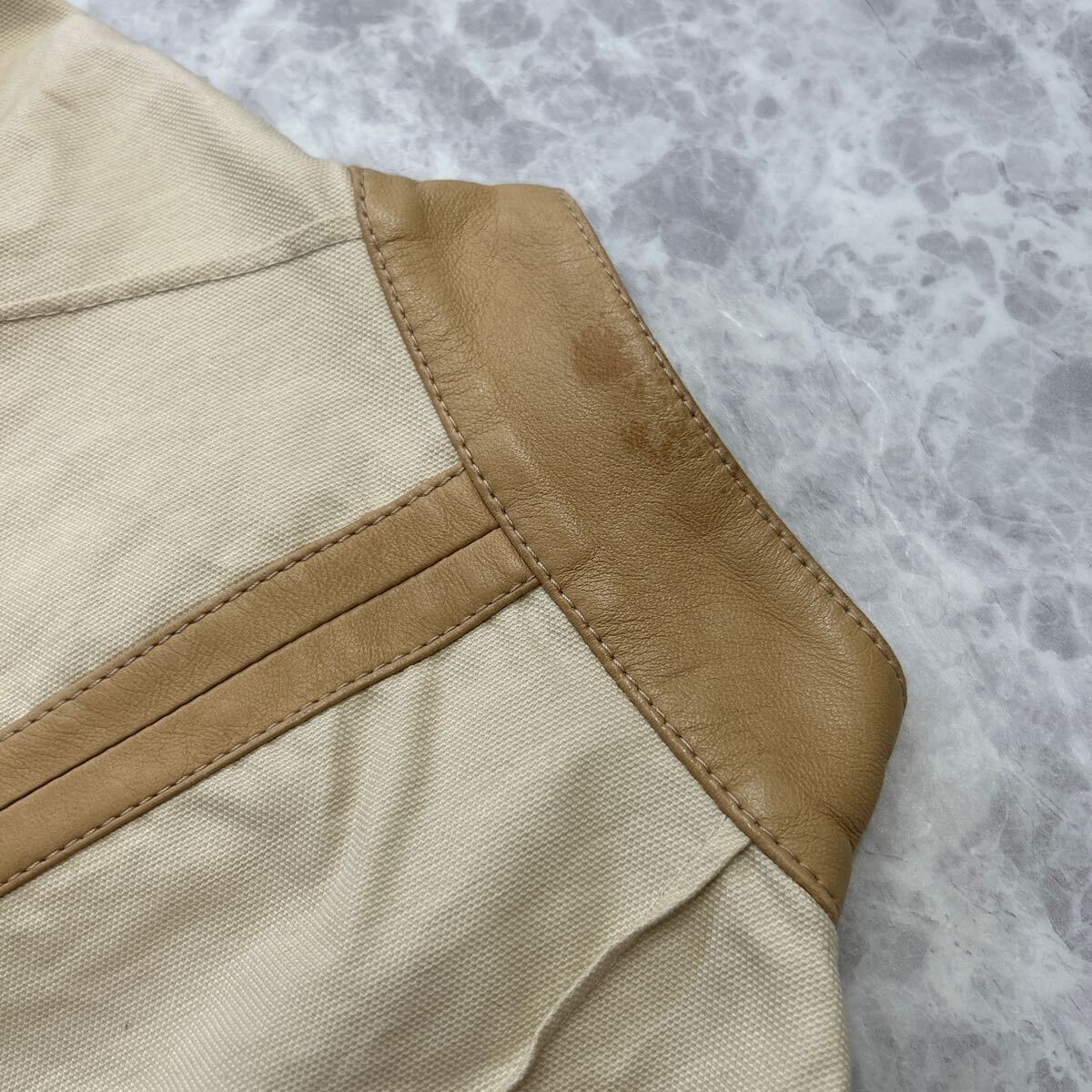 L @ イタリア製 '洗礼されたデザイン' KRIZIA クリッツィア 高品質 COTTON シャツ ジャケット size42 レディース 婦人服 アウター 古着 _画像8