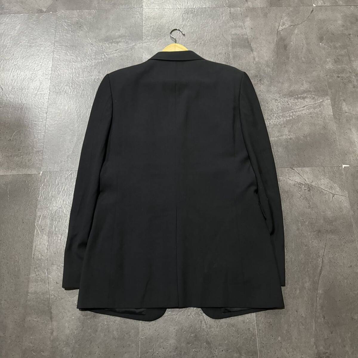 FF ☆美品/ 2点セット!! '日本製' TAKEO KIKUCHI タケオキクチ NATURAL STRETCH 上下 セットアップ WOOL100%生地 スーツ 紳士服 size:4 BLKの画像3