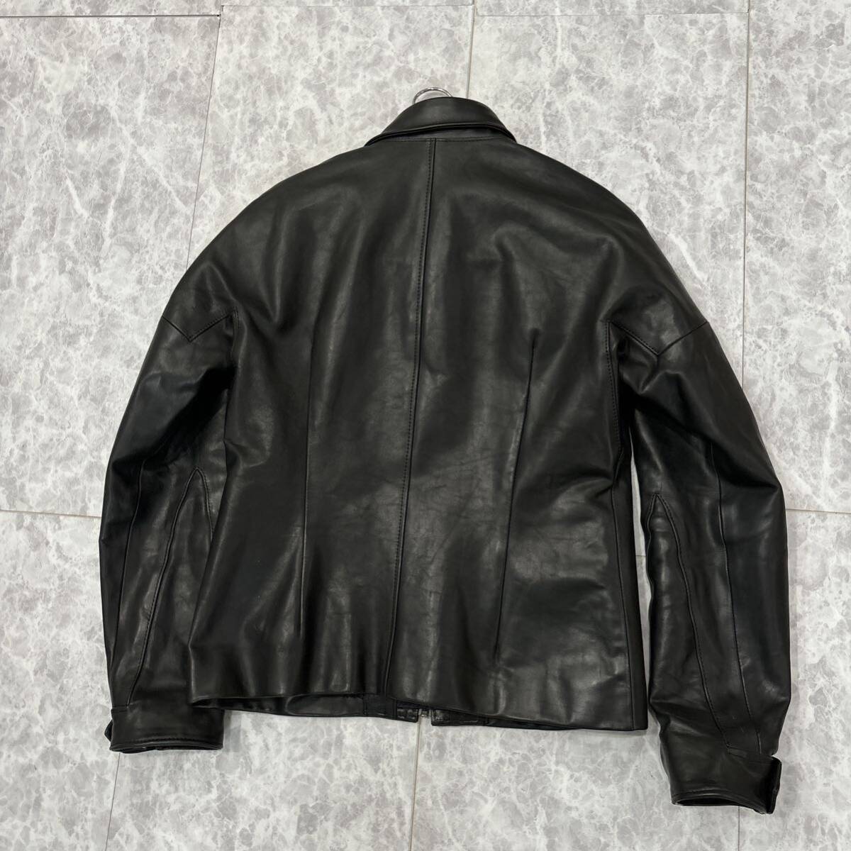 1 jpy ~ * finest quality LEATHER use \'.. excellent article \' ANSNAM Anne snamteleng original leather cow leather leather single rider's jacket size1 men's high class gentleman clothes 