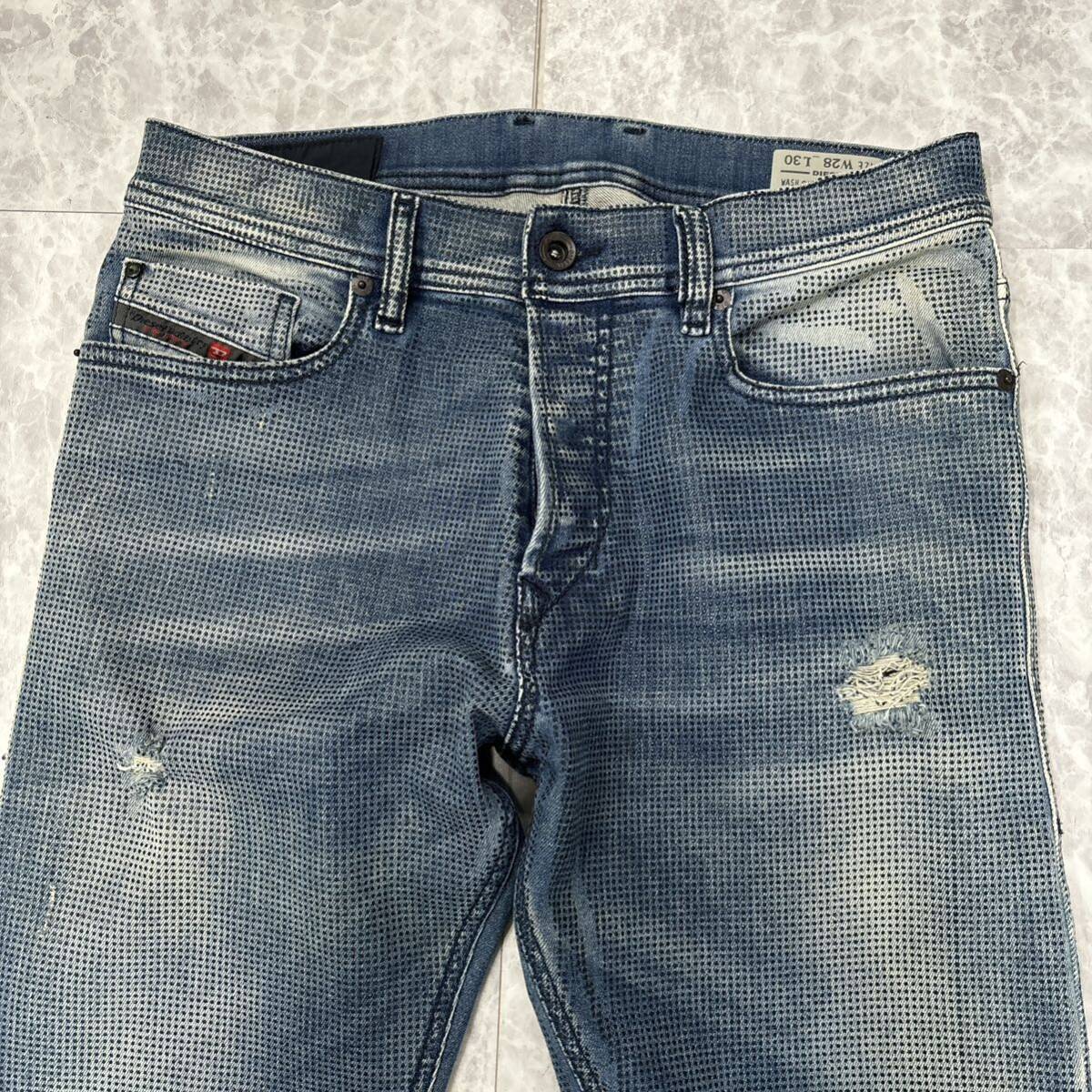 CC ＊ イタリア製 国内正規品 '人気モデル' DIESEL ディーゼル TEPPHAR ストレッチ SLIM CARROT デニムパンツ / ジーンズ W28 L30 メンズの画像3