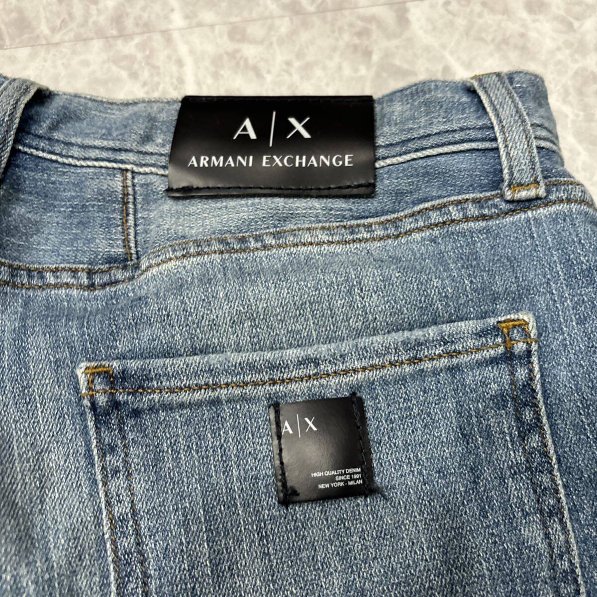 JJ ＊ 20年製 国内正規品 'ラグジュアリーウェア' ARMANI EXCHANGE アルマーニ エクスチェンジ STRETCH デニムパンツ / ジーンズ W32_画像10