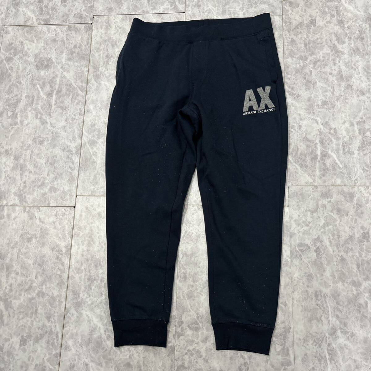 JJ ＊ 20年製 国内正規品 'ラグジュアリーウェア' ARMANI EXCHANGE アルマーニ エクスチェンジ STRETCH スウェット ジョガーパンツ L _画像2