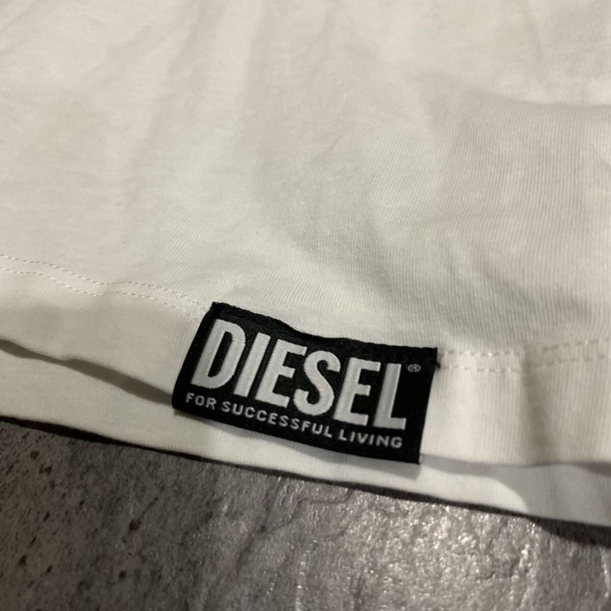 ▼ 良品 / まとめ売り!! '豪華2点セット' DIESEL ディーゼル アンダーウェア 無地 半袖 Tシャツ / カットソー size:S メンズ トップス _画像8