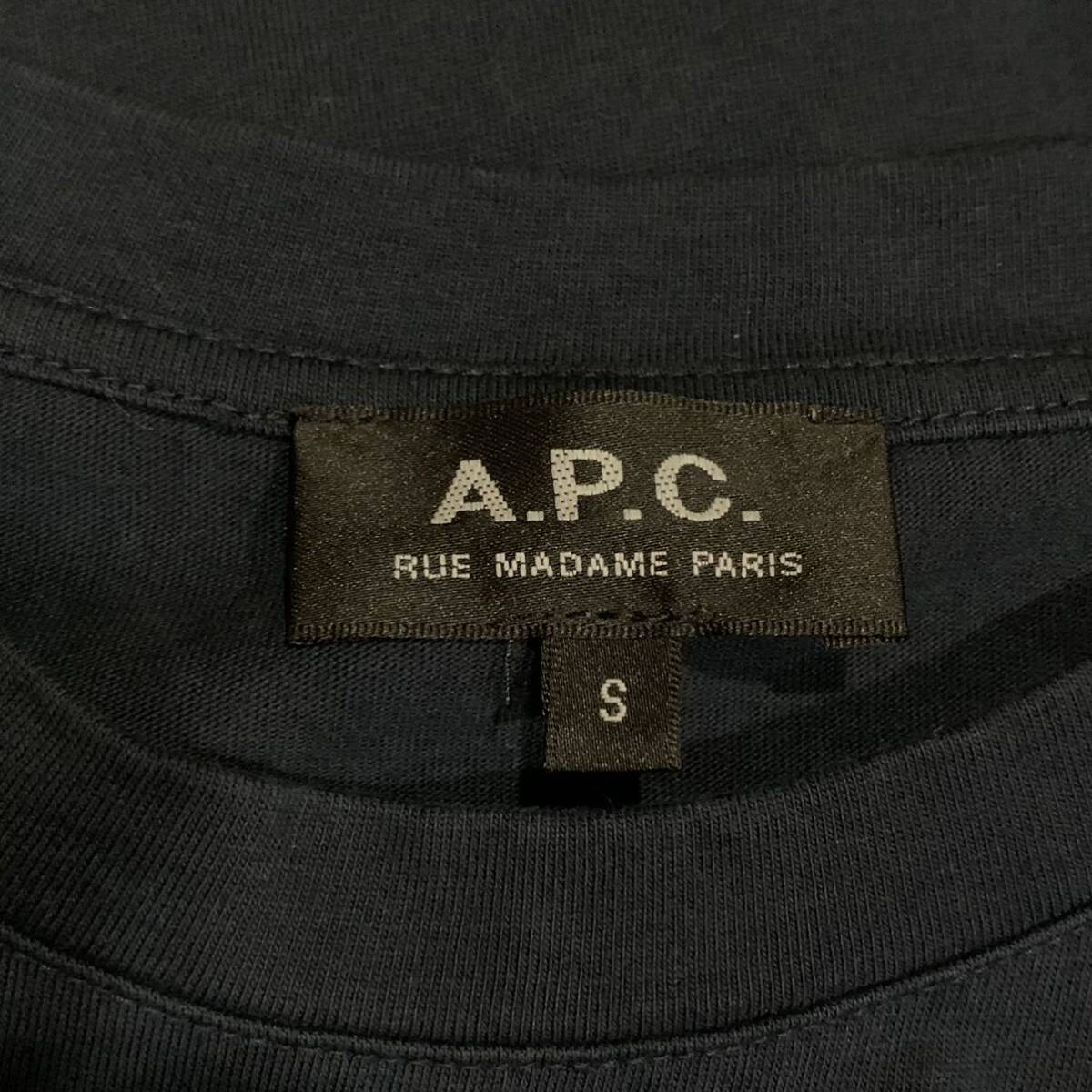 ▼ まとめ売り!! '豪華2点セット' A.P.C アーペーセー アンダーウェア ロゴパッチ 半袖 Tシャツ / カットソー size:S レディース トップス_画像6