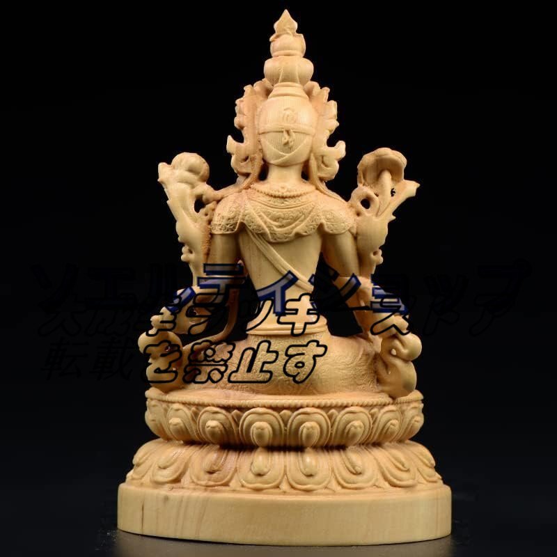 超人気☆木彫り 仏像 緑度母 菩薩 (緑多羅菩薩) 観音菩薩の 超人気☆木彫り 仏像 緑度母 菩薩 (緑多羅菩薩) 観音菩薩の