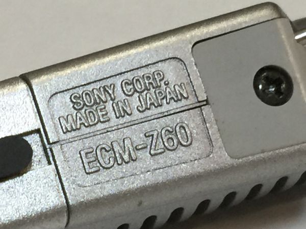 ソニー　マイク　ECM-Z60 コンデンサーマイク　　2FY08BA_画像3