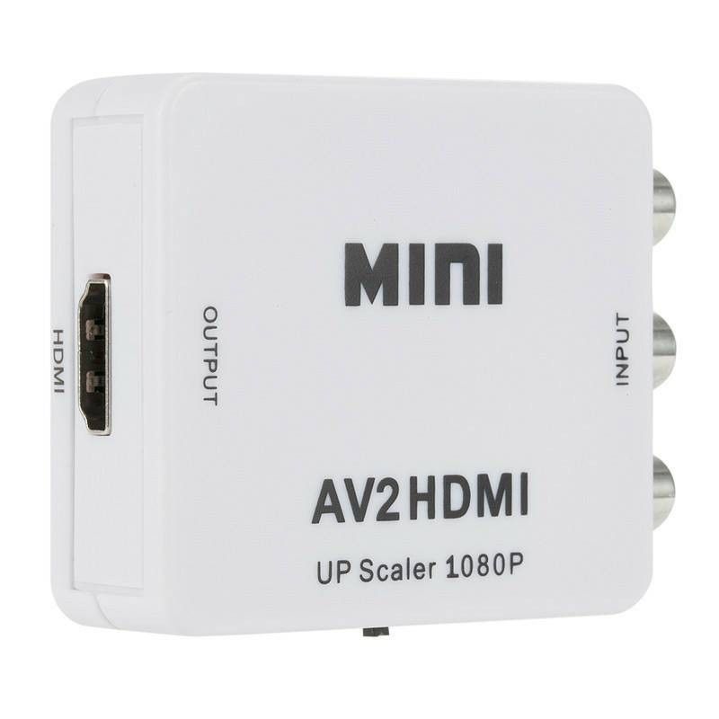 AV to HDMI 変換 アダプタ RCA コンポジット 3本線 Wii PSスーファミ 64